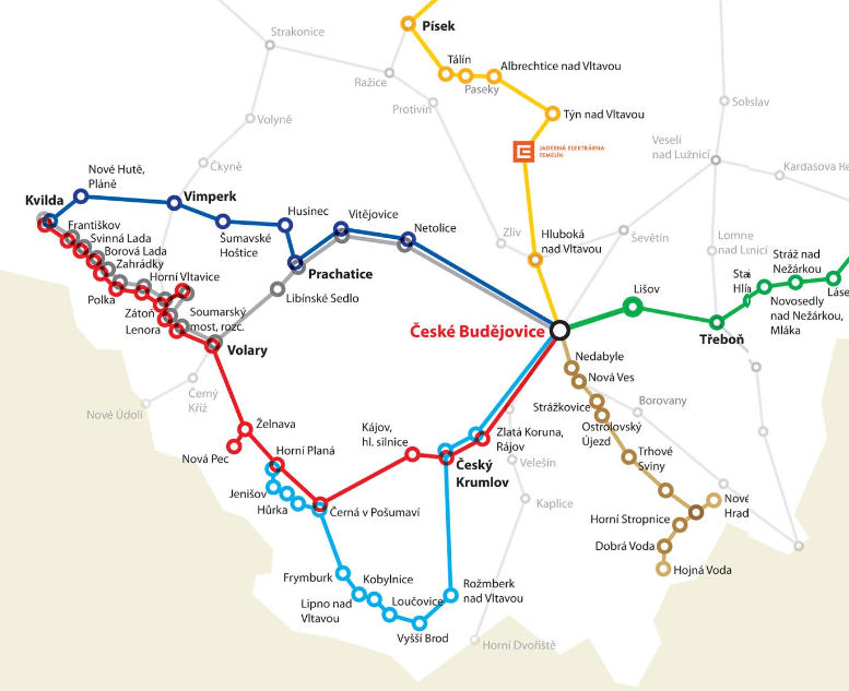 Mapa Cyklotrans 2013